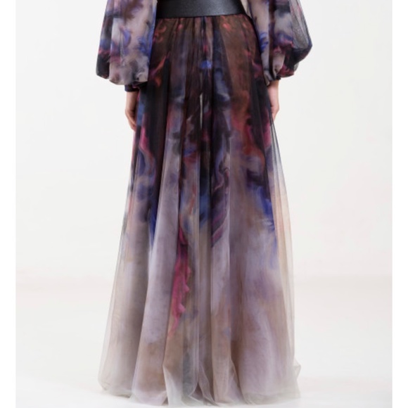 Saiid Kobeisy Tulle Gown With Belt - Picture 3 of 7